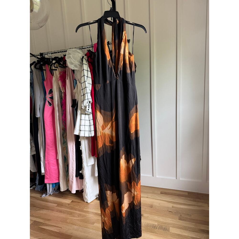 AFRM Genie Dress in Noir Blur - Picture 6 of 8